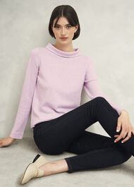 Audrey Wool Cashmere Jumper, Candy Marl, hi-res