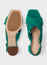 Nikita Suede Sandals, Field Green, hi-res