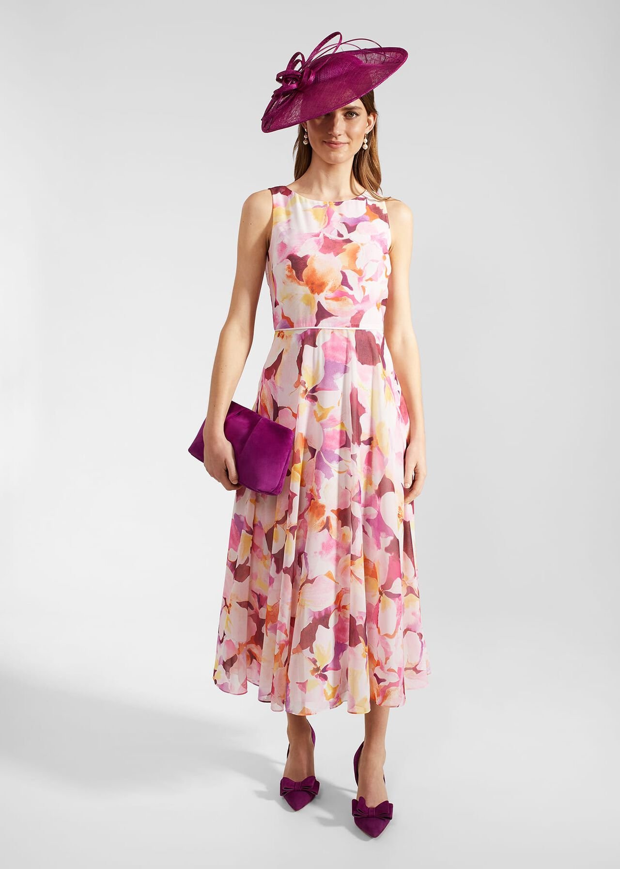 Carly Dress, Pink Multi, hi-res