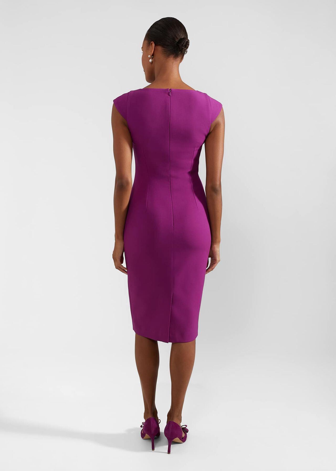 Petite Lillia Shift Dress, Magenta Purple, hi-res