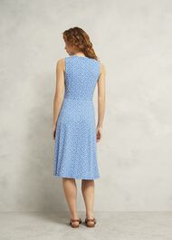 Petite Lisa Jersey Dress, Blue Ivory, hi-res