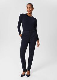Hollie Trousers, Navy, hi-res