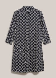 Marlena Dress, Navy Cream, hi-res