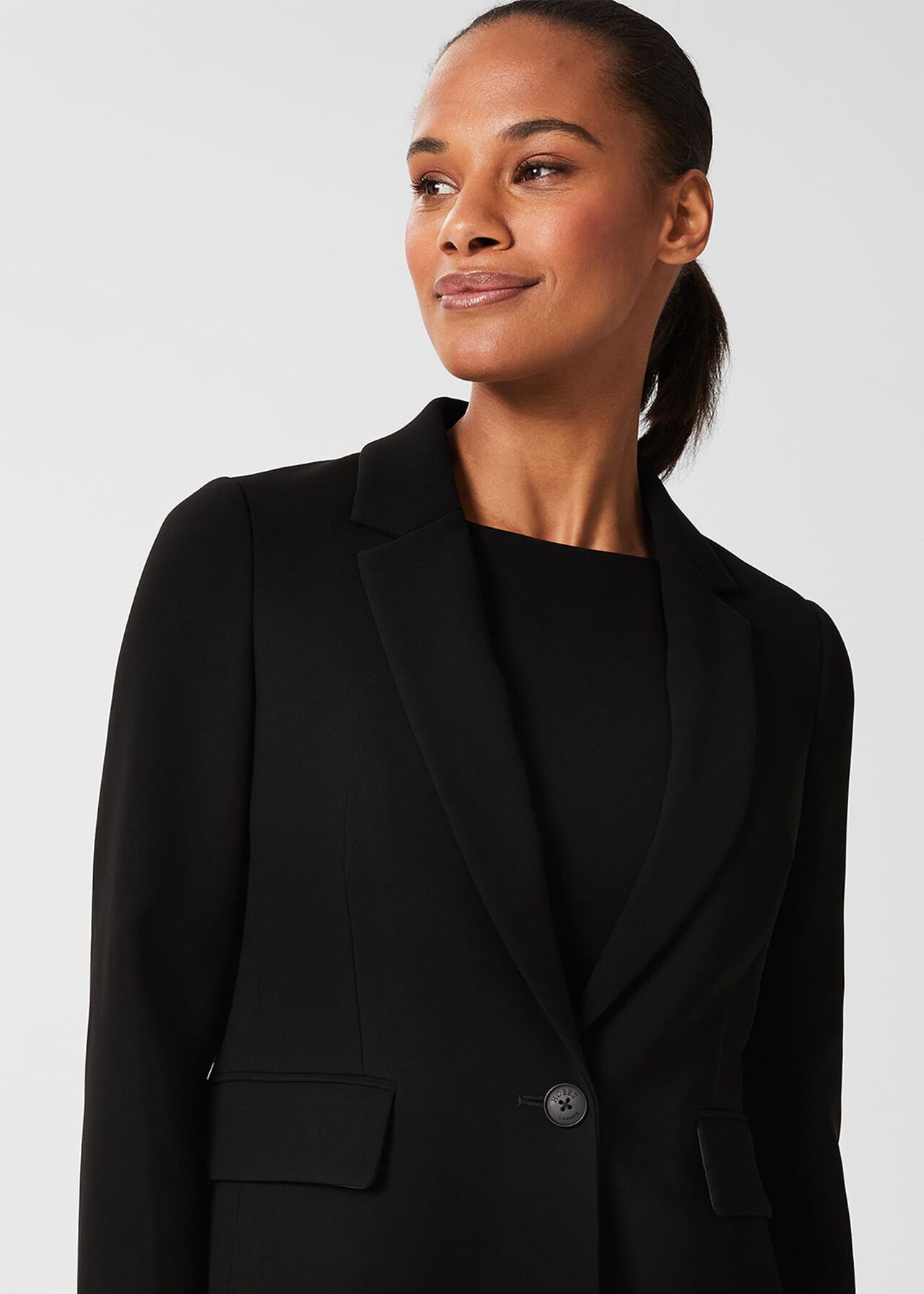 Alva Longline Jacket, Black, hi-res