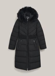Amalie Puffer Coat, Black, hi-res