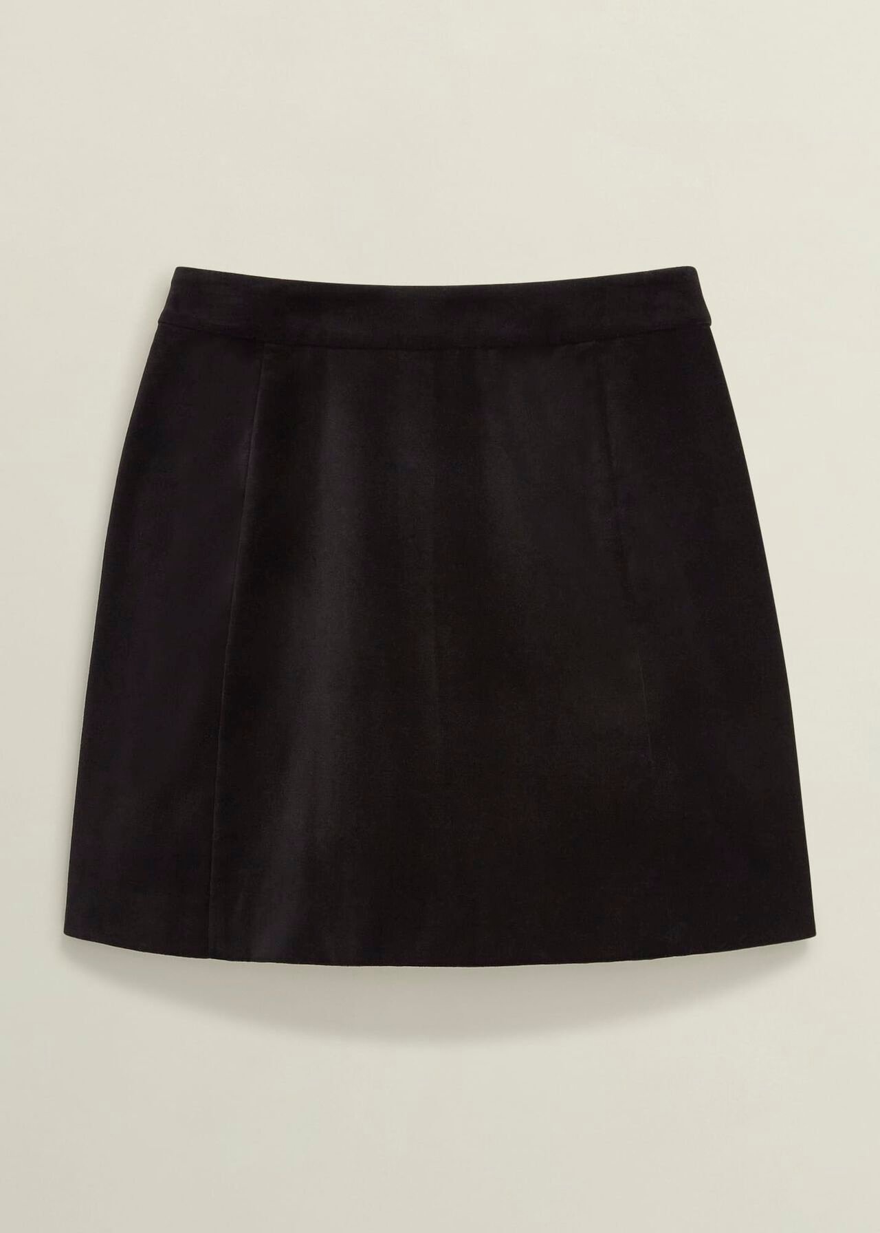 Izzy Velvet Skirt, Black, hi-res