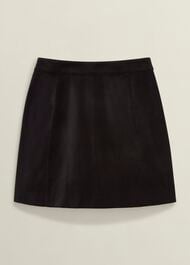 Izzy Velvet Skirt, Black, hi-res