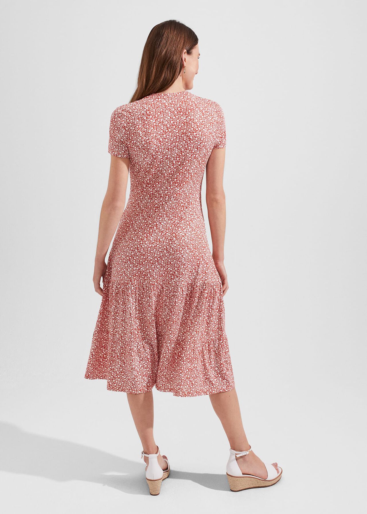 Jacinta Dress, Apricot Ivory, hi-res