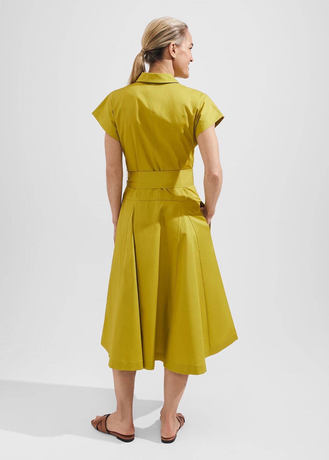 Roxie Shirt Dress, Light Olive, hi-res