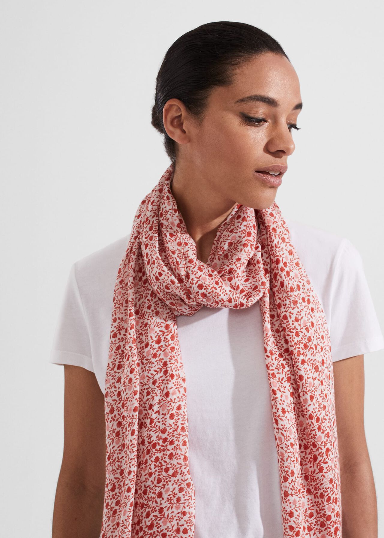 Della Scarf, Deep Apricot, hi-res