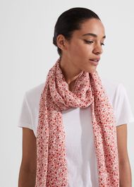 Della Scarf, Deep Apricot, hi-res