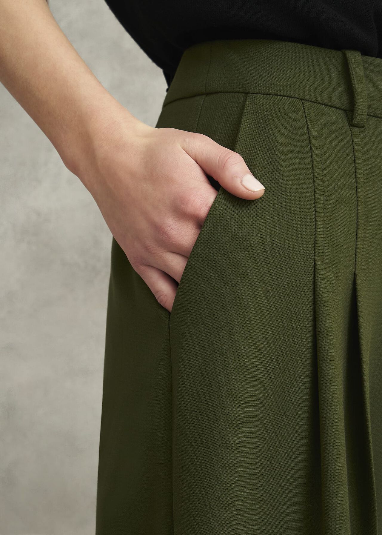 Alya Wide Pants, Dark Fern Green, hi-res