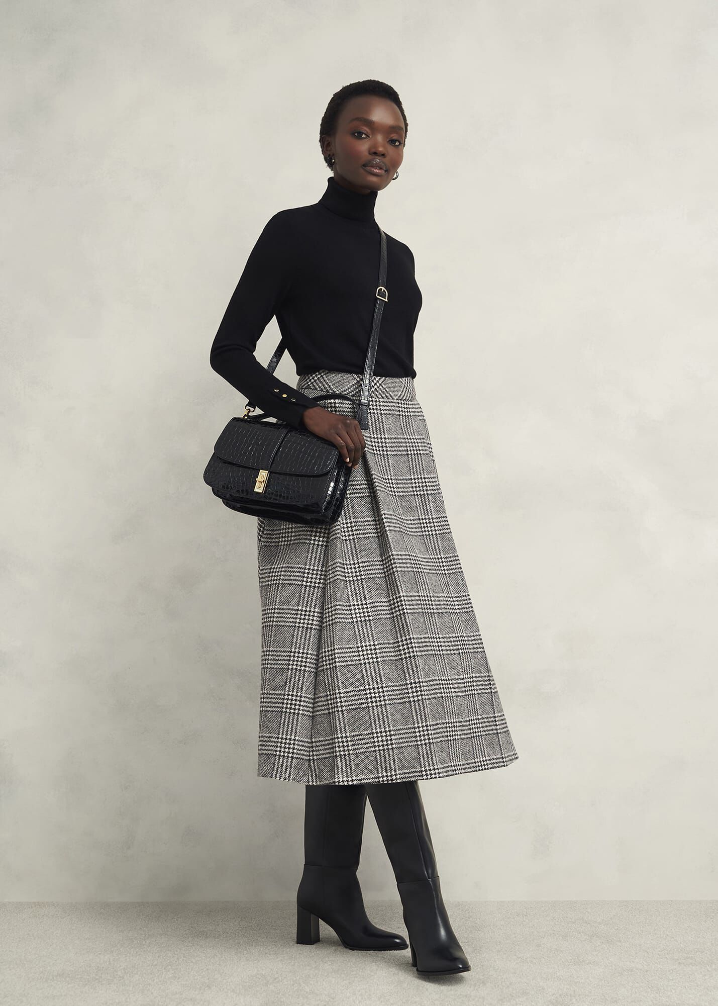 Brea Wool Full Skirt | Hobbs US |