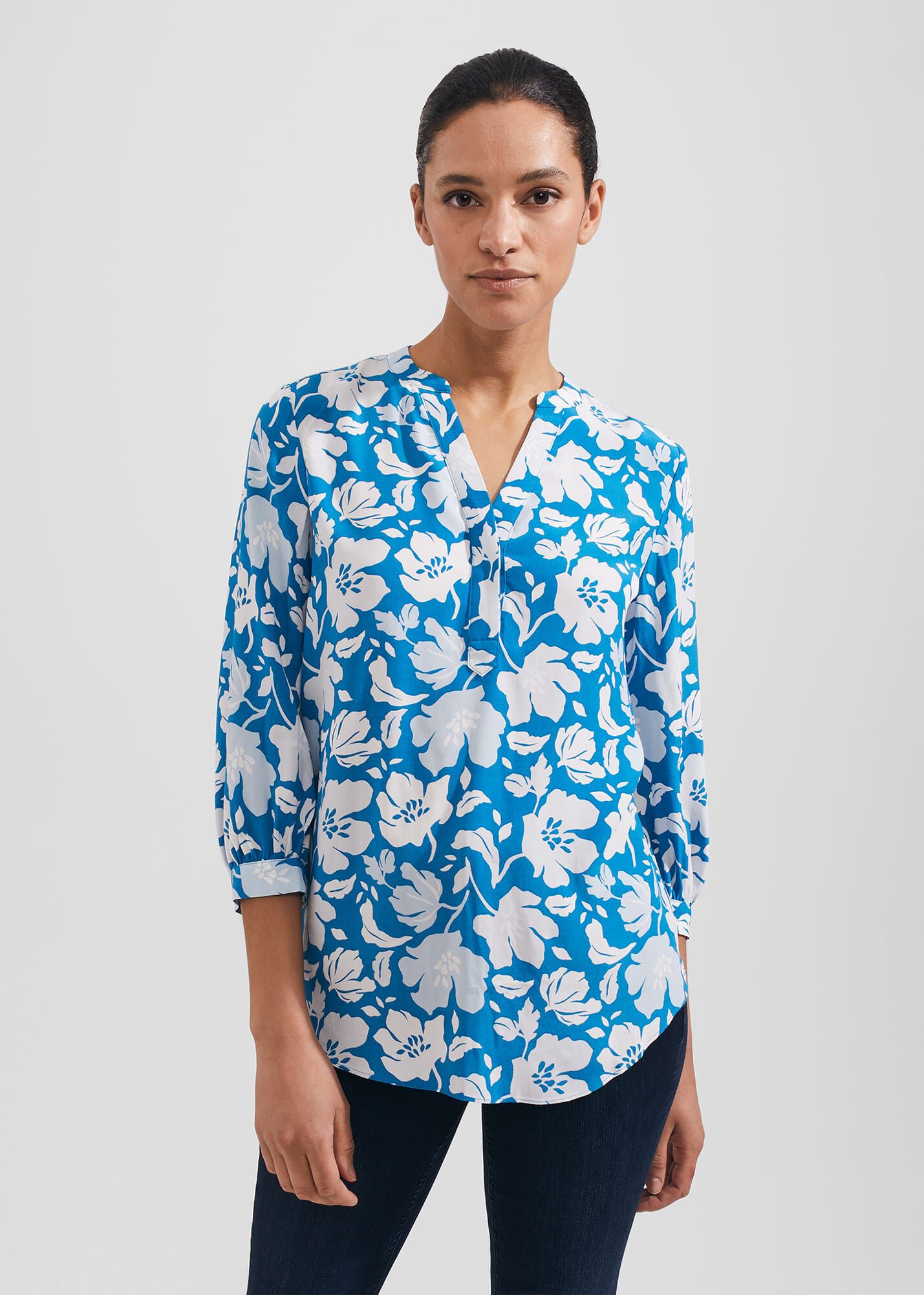 hobbs Petite Essie Blouse Imperial Blue Outlet Online Clothing