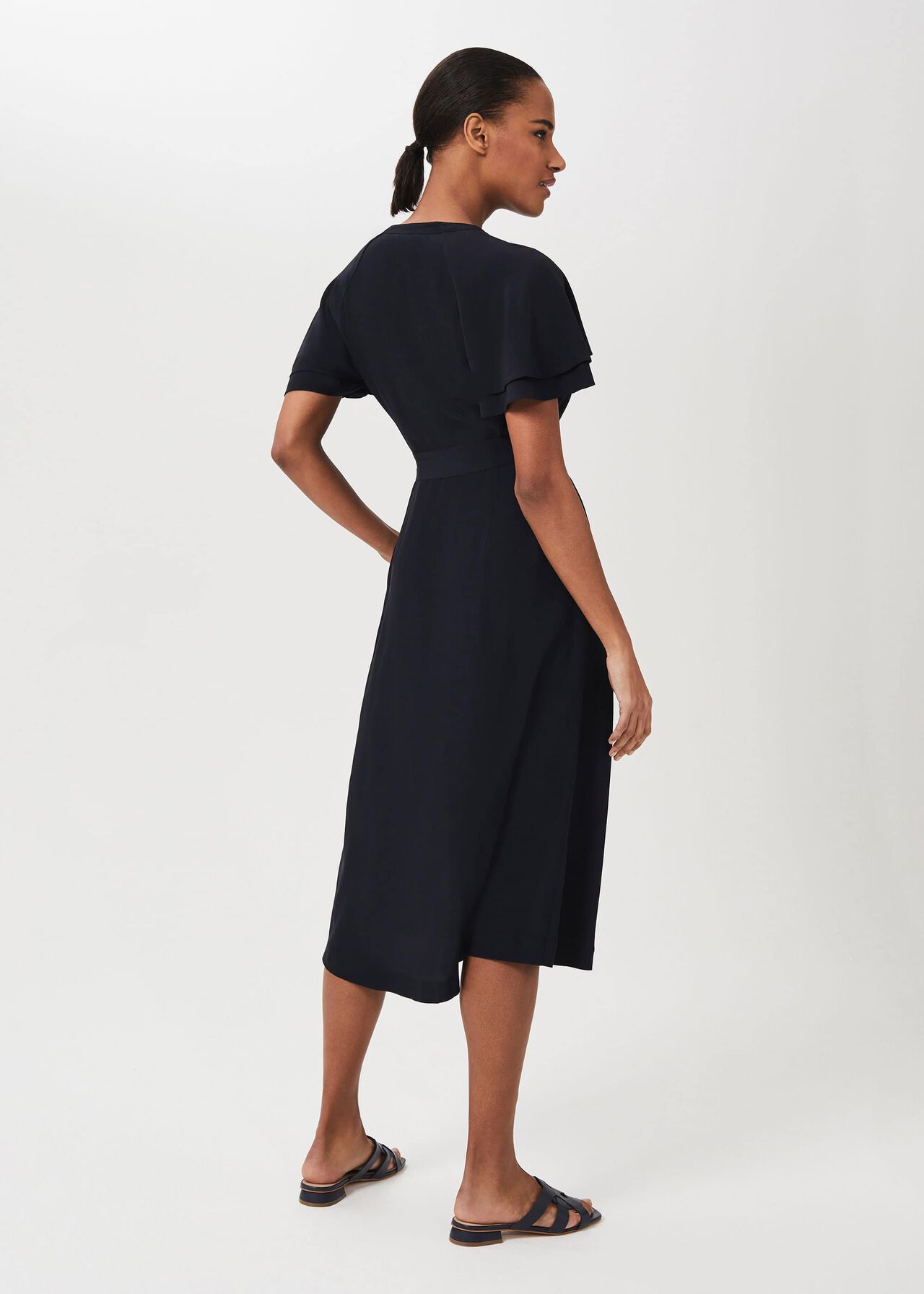 Lilianna Midi Dress, Navy, hi-res