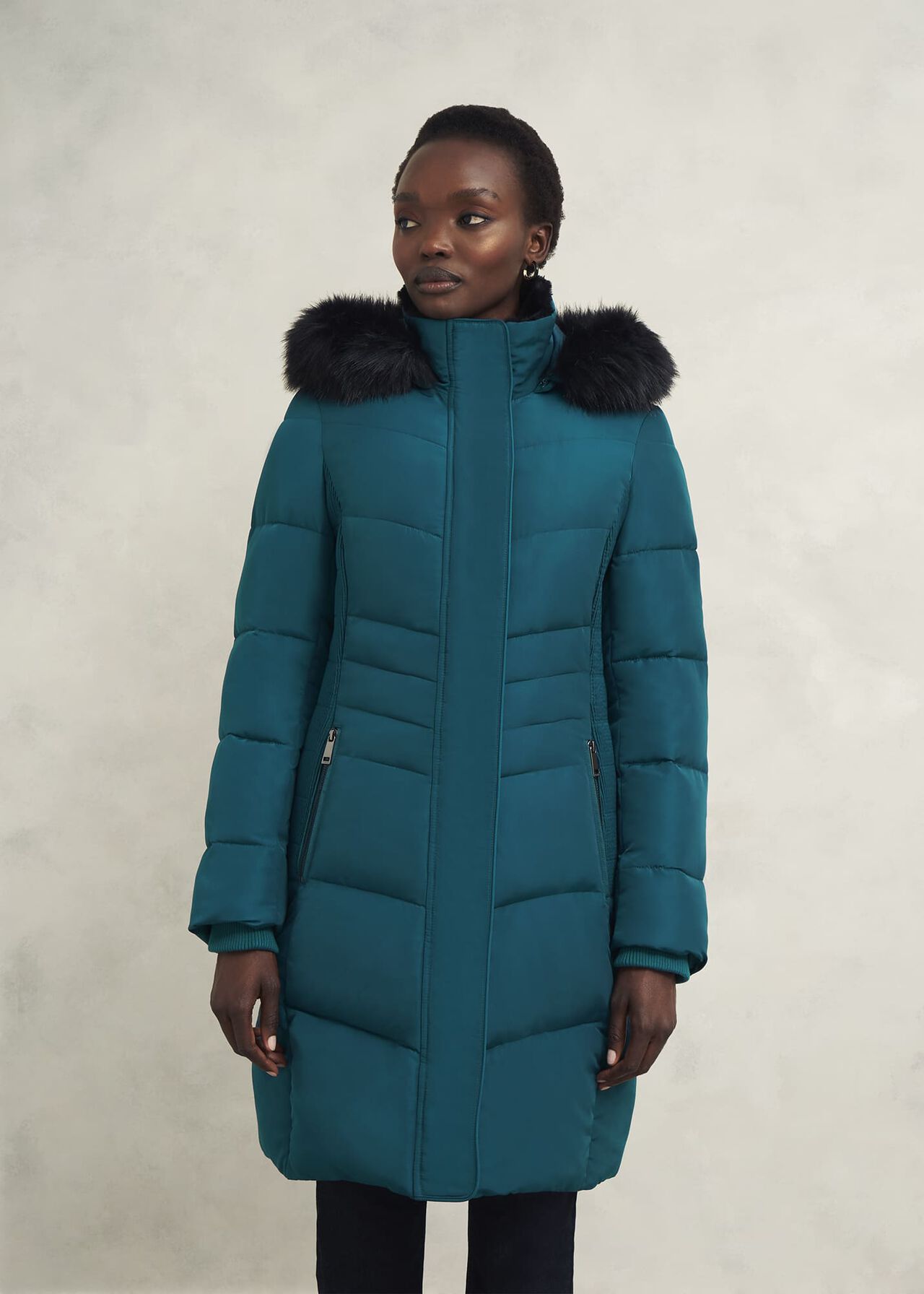 Petite Jaymie Puffer, Kyanite Green, hi-res