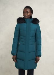 Petite Jaymie Puffer, Kyanite Green, hi-res