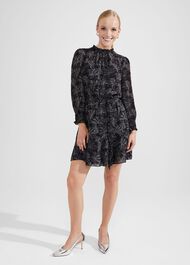 Natalie Dress, Black Ivory, hi-res