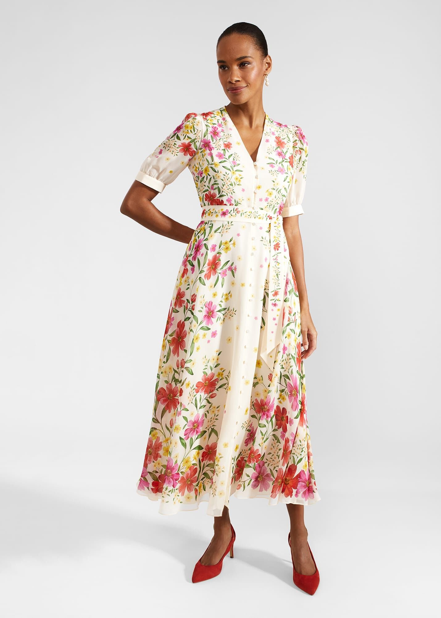 Floral dress silk 2025