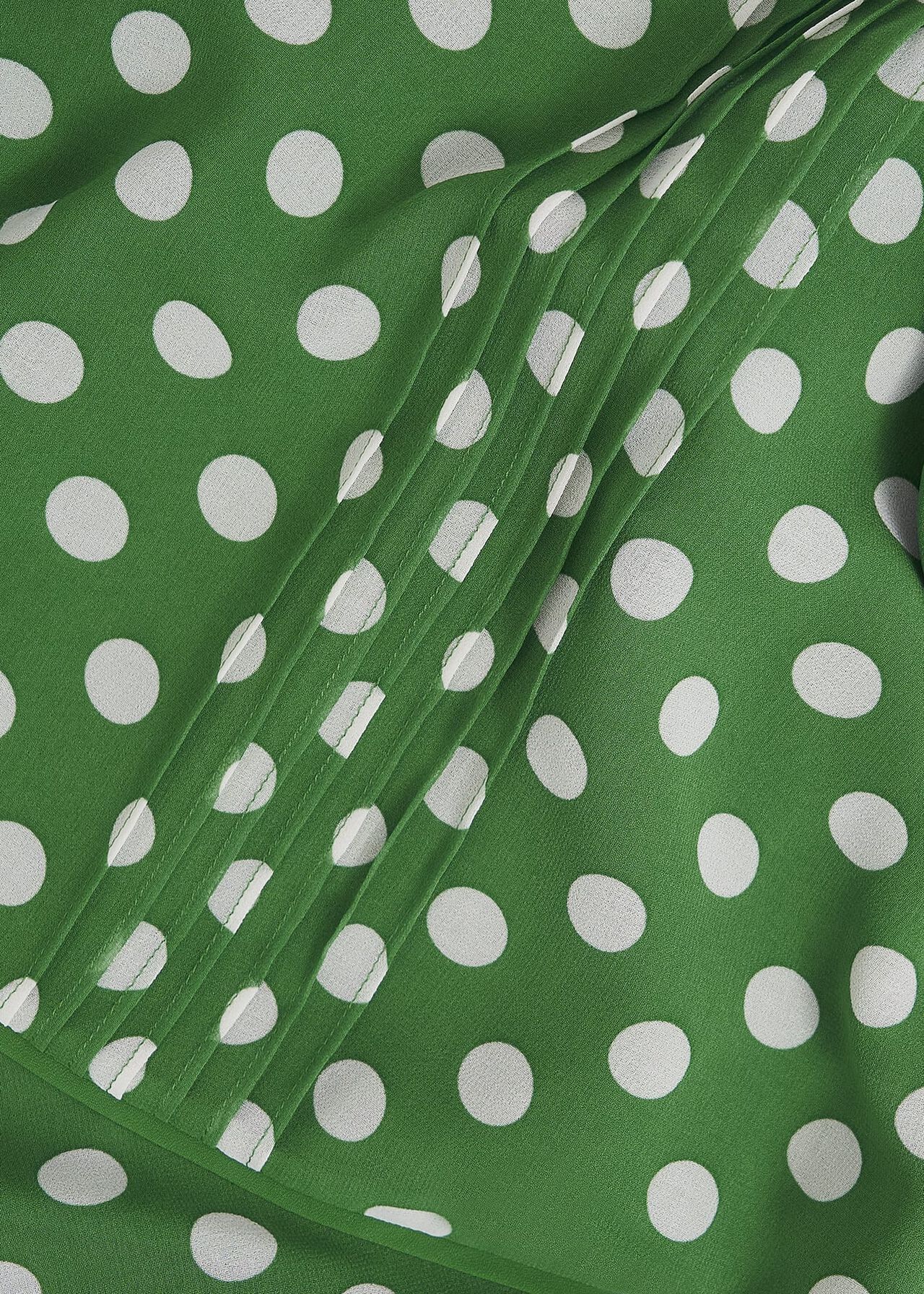 Dorothy Spot Dress, Green Ivory, hi-res