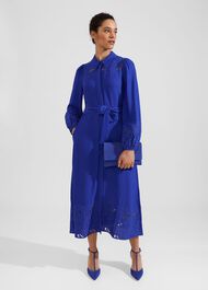 Chelsea Suede Clutch Bag, Lapis Blue, hi-res