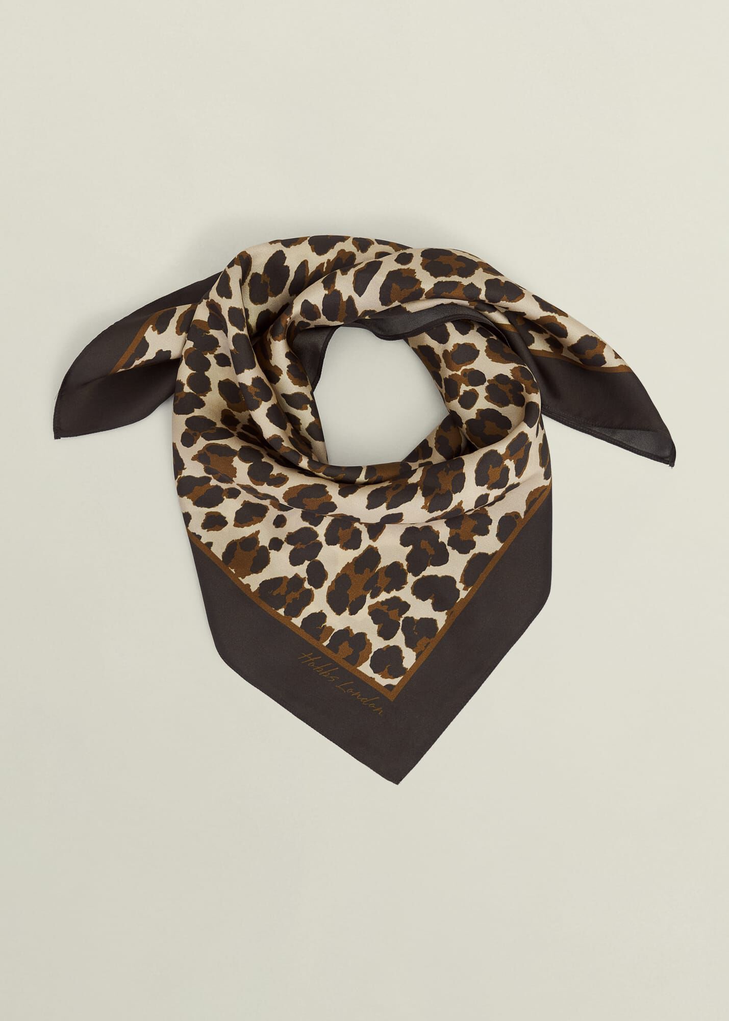 Bria Silk Leopard Scarf | Hobbs US |