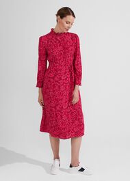 Eleanora Dress, Red Pink, hi-res