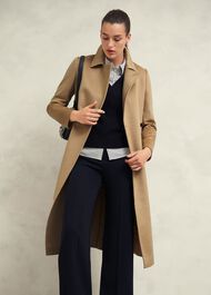 Livia Wool Coat, Hobbs Camel, hi-res