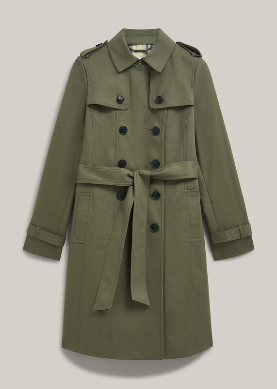 Skylar Shower Resistant Trench Coat