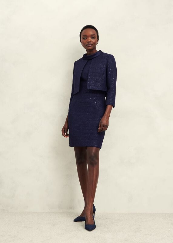 Prisha Sequin Tweed Jacket