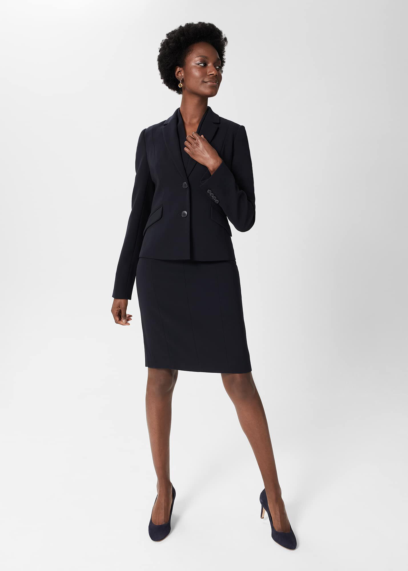 Hobbs abigale clearance dress navy