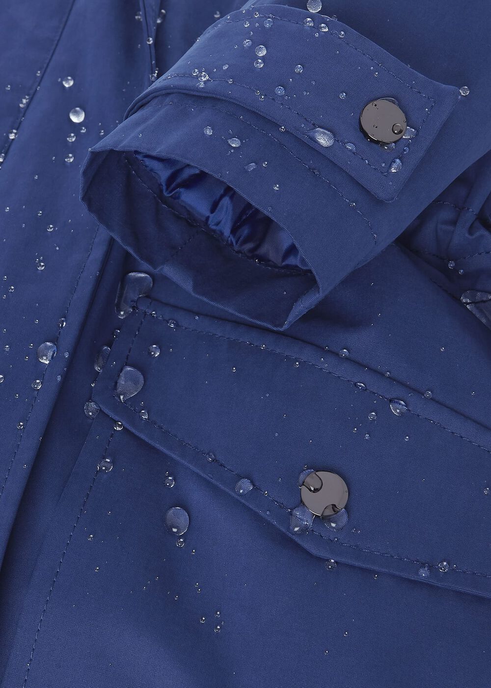 Kyra Waterproof Coat With Hood, Deep Blue, hi-res