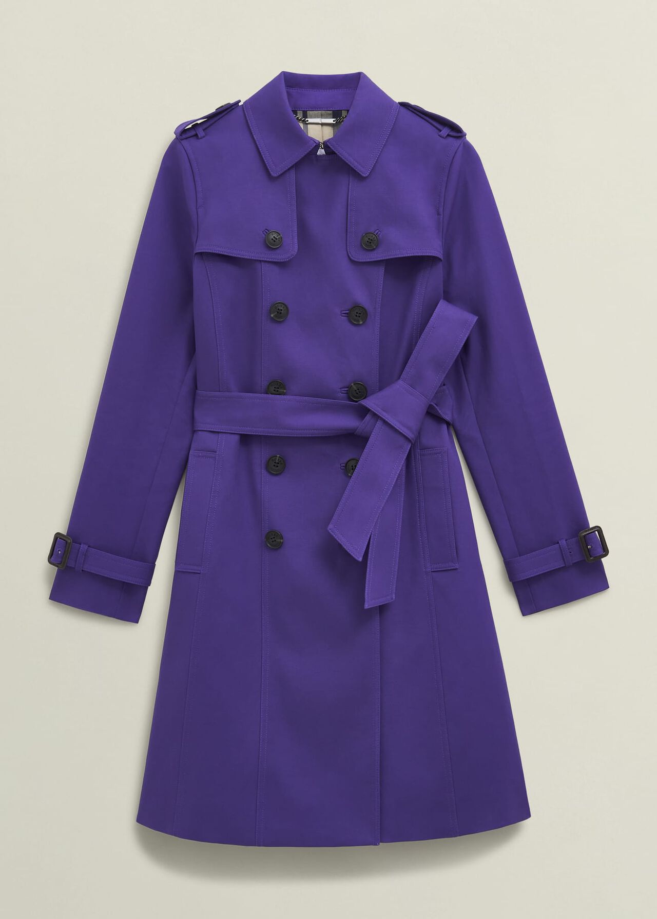 Skylar Shower Resistant Trench Coat, Future Purple, hi-res