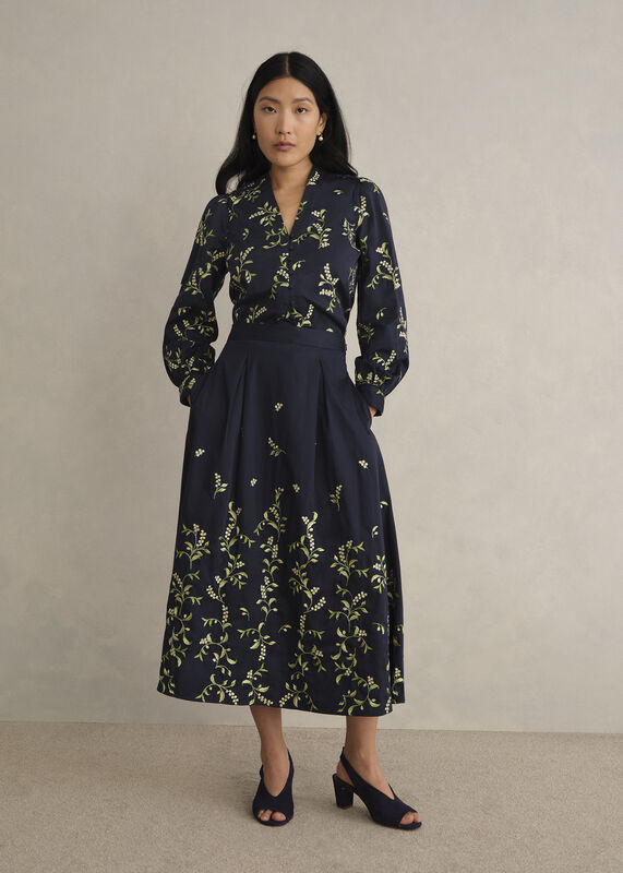 Annie Floral Embroidered Skirt