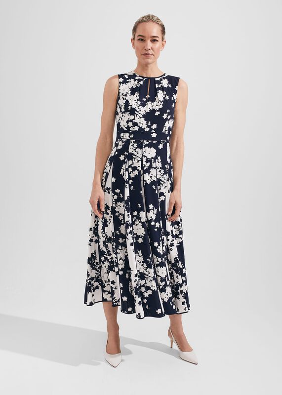 Angelica Floral Pleated Dress