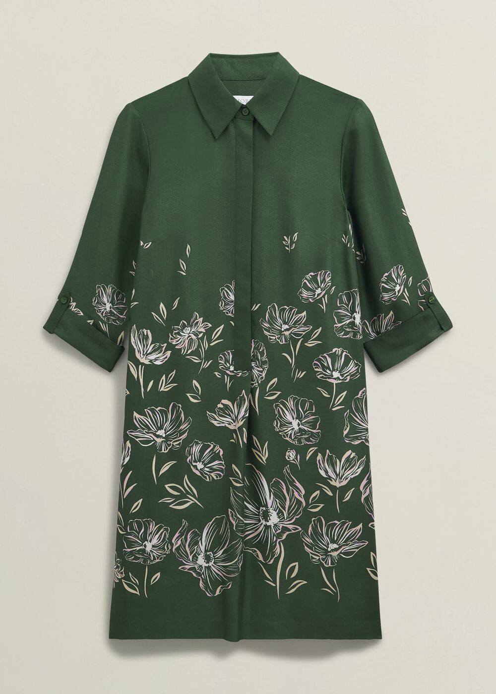 Dark Green Marci Tunic Dress, Green Multi, hi-res