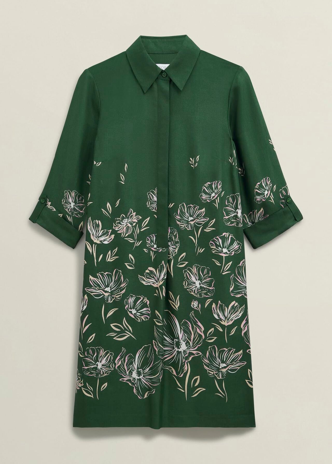 Dark Green Marci Tunic Dress, Green Multi, hi-res