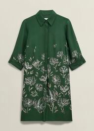Dark Green Marci Tunic Dress, Green Multi, hi-res