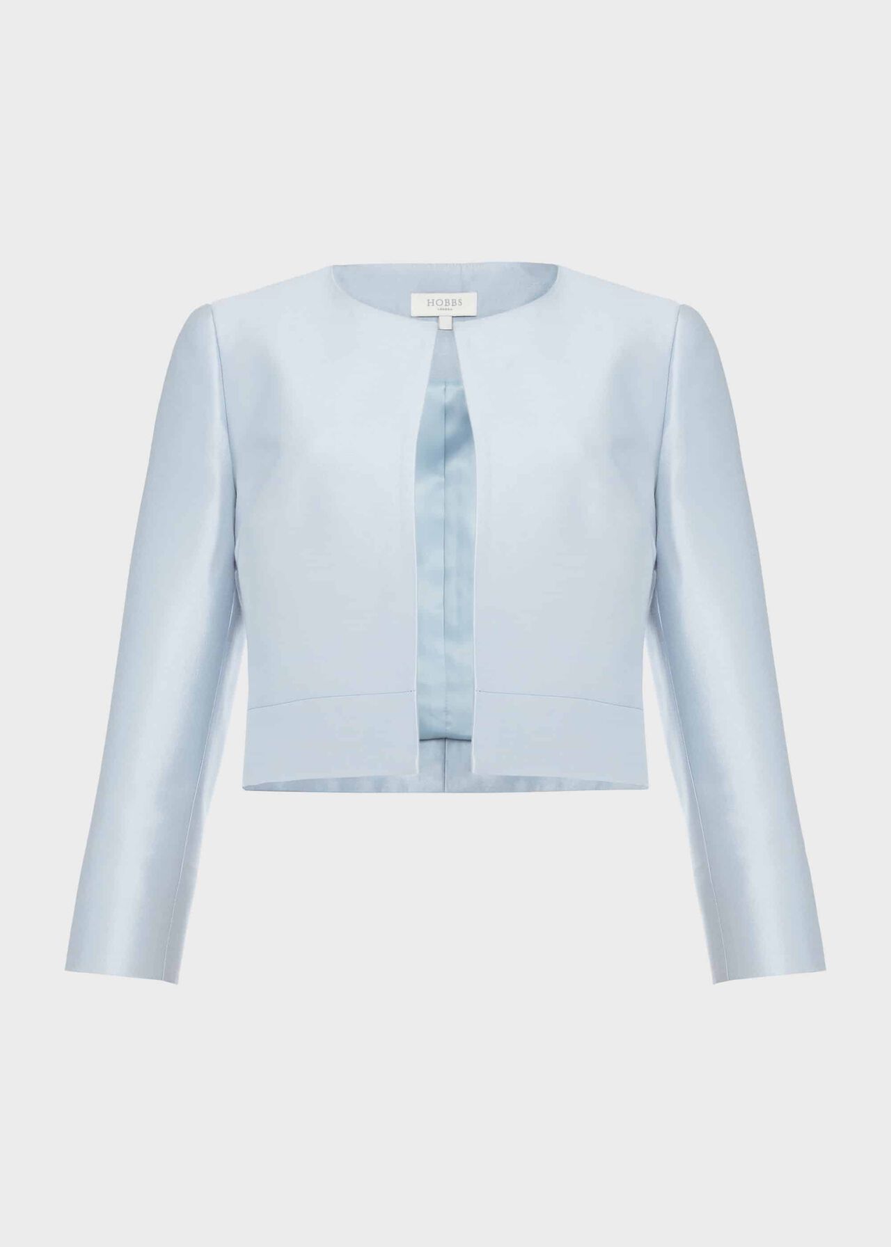 Marcella Silk Wool Jacket, Celeste Blue, hi-res