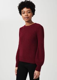 Dulcie Jumper With Alpaca,  Dark Raspberry, hi-res