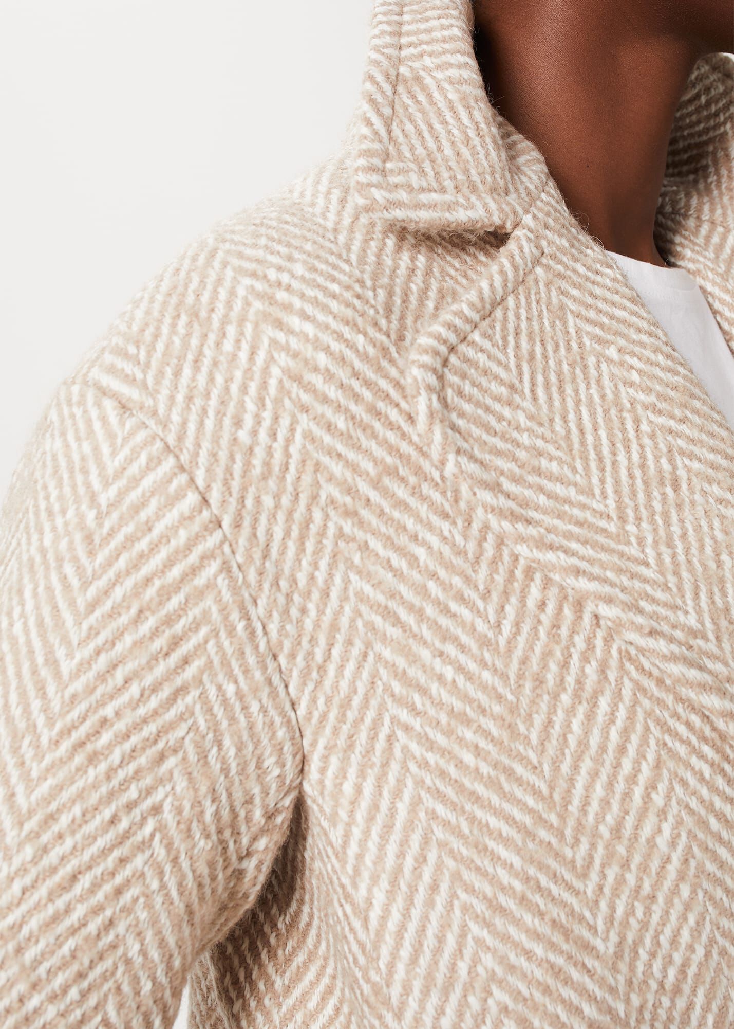 Hobbs cream top coat