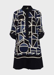 Marci Tunic Dress, Blue Multi, hi-res