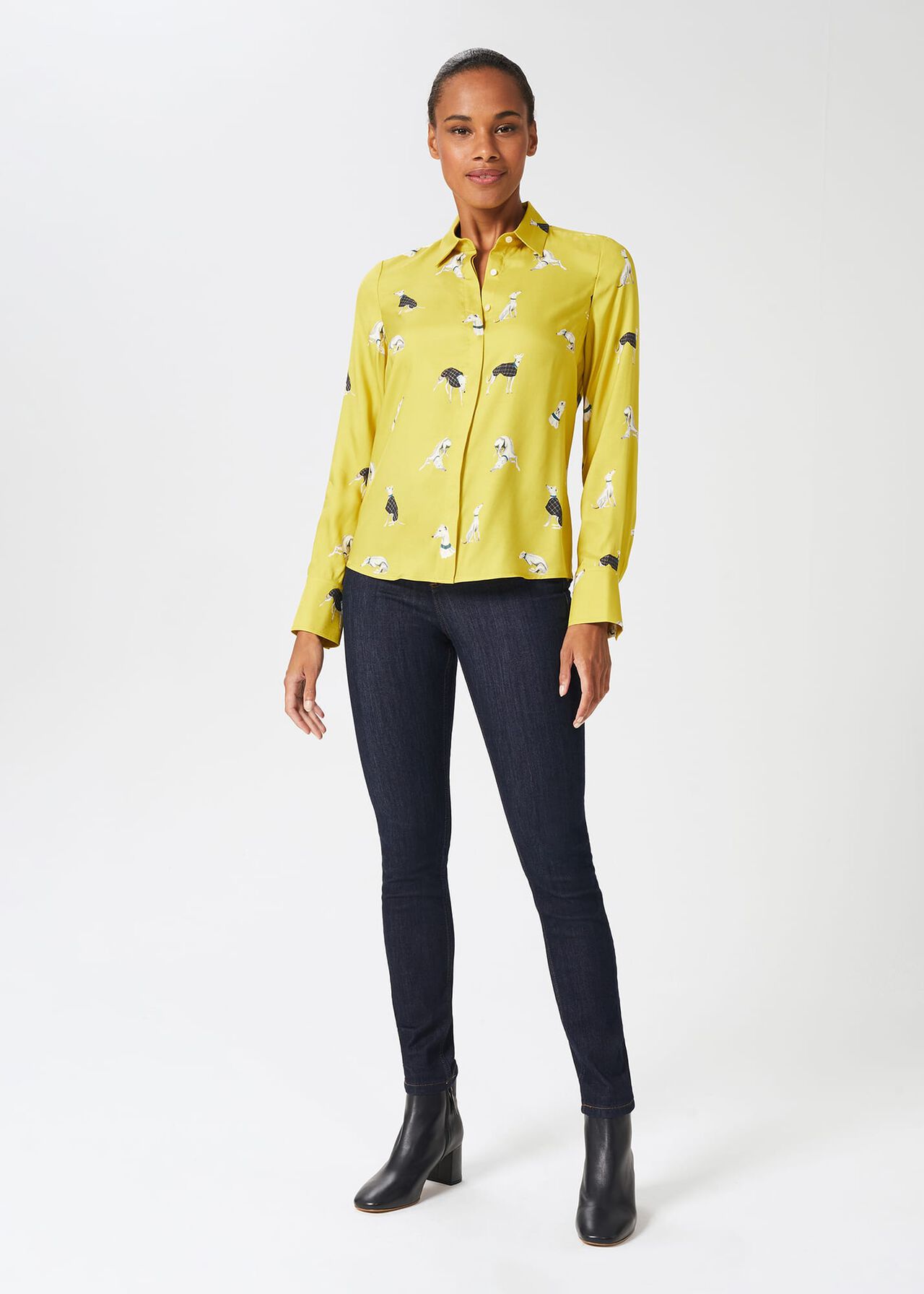 Alana Shirt, Yellow Multi, hi-res