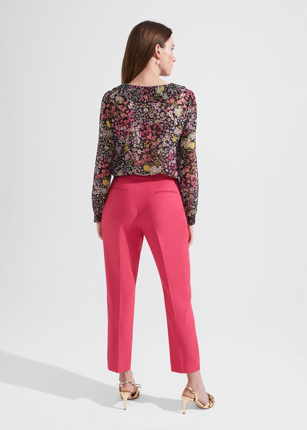 Kaia Slim Pants, Geranium Pink, hi-res
