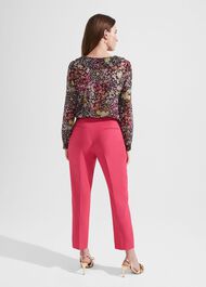 Kaia Slim Pants, Geranium Pink, hi-res