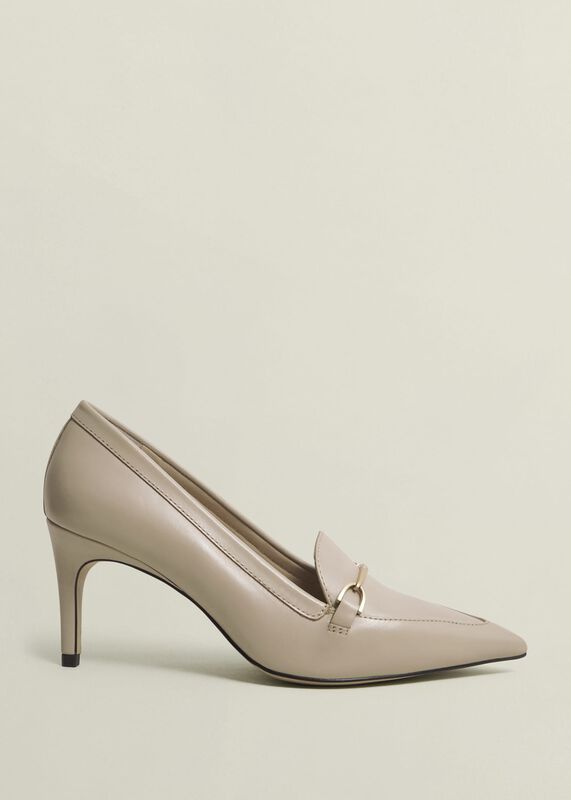Ros Leather Court Shoes