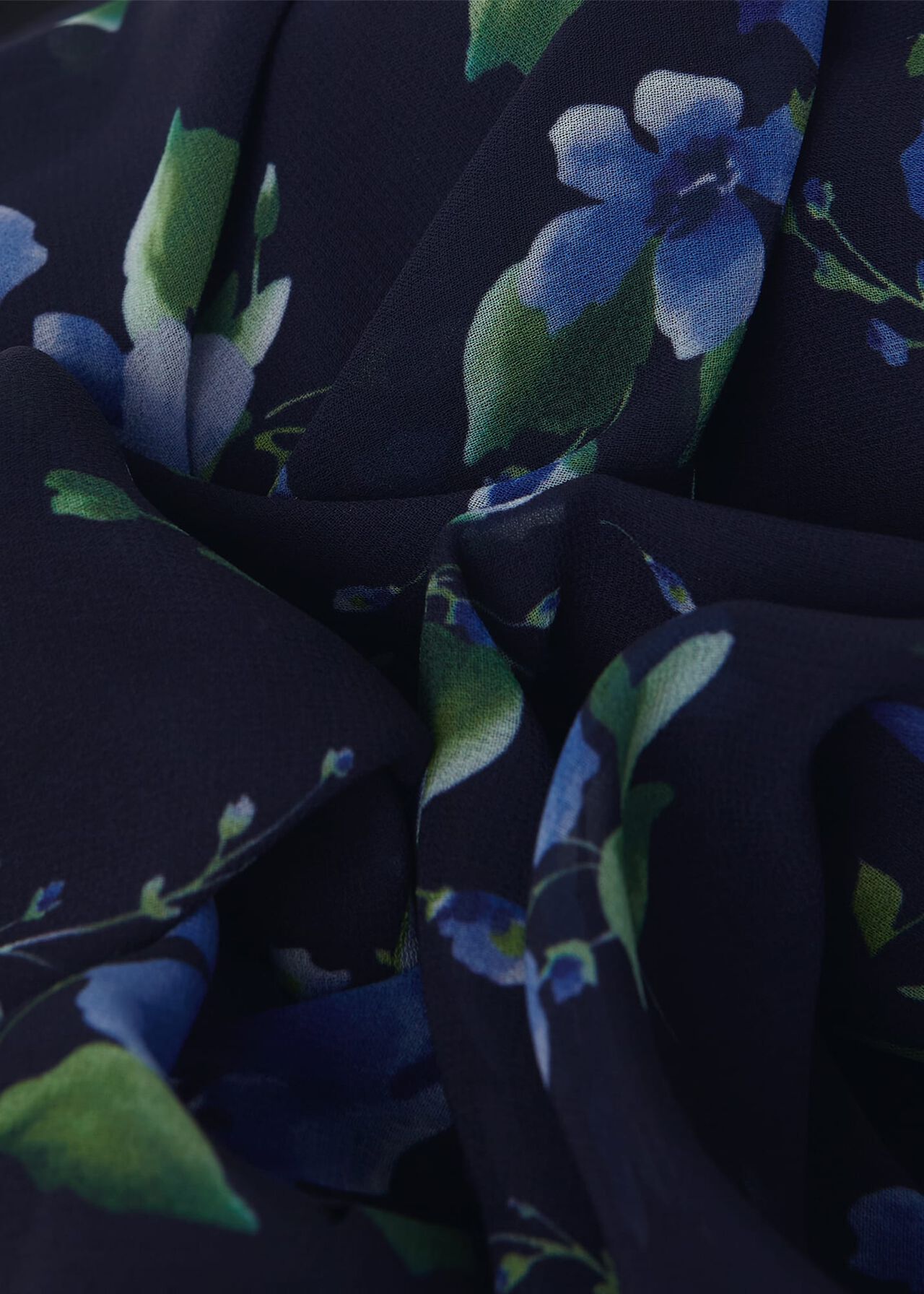 Carly Floral Midi Dress, Navy Blue, hi-res