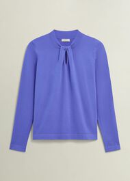 Effie Knitted Jumper, Regatta Blue, hi-res