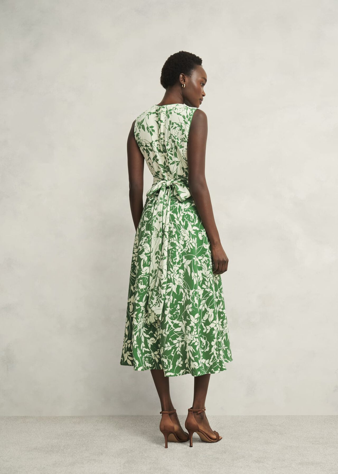 Petite Maddie Dress, Green Cream, hi-res
