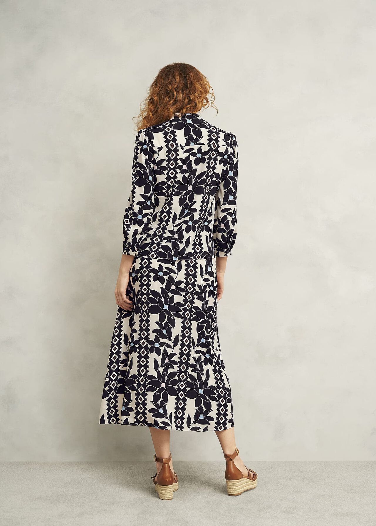 Jilly Blouse, Navy Multi, hi-res